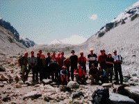 Group at Everest Base Camp, Tibet